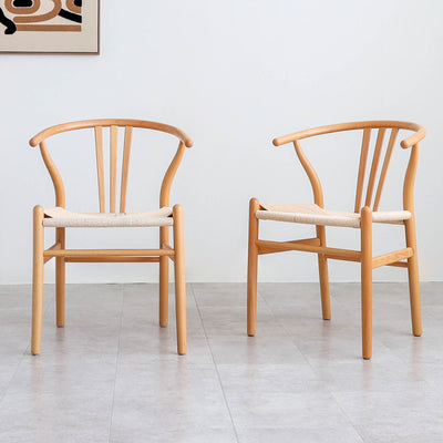 ダイニングチェア アームチェア ペーパーコード座面 2脚セット / 02000055