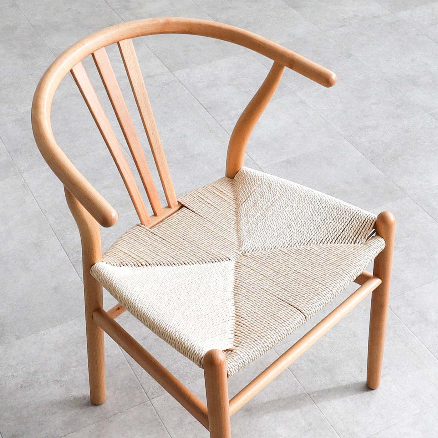 ダイニングチェア アームチェア ペーパーコード座面 2脚セット / 02000055