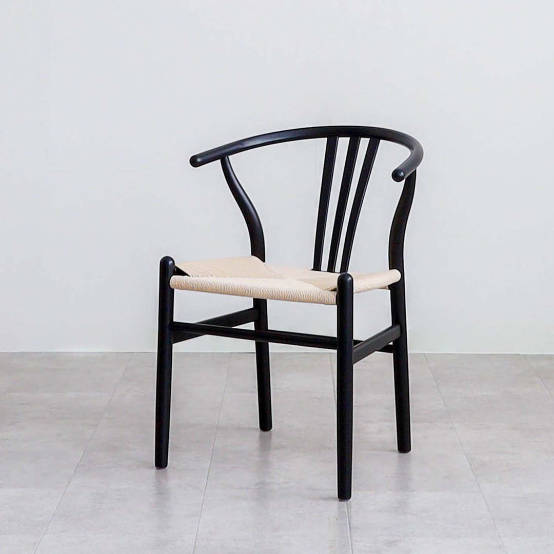 ダイニングチェア アームチェア ペーパーコード座面 2脚セット