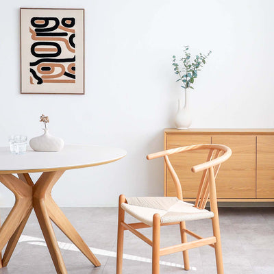 ダイニングチェア アームチェア ペーパーコード座面 2脚セット / 02000055