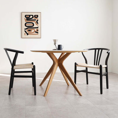 ダイニングチェア アームチェア ペーパーコード座面 2脚セット / 02000055