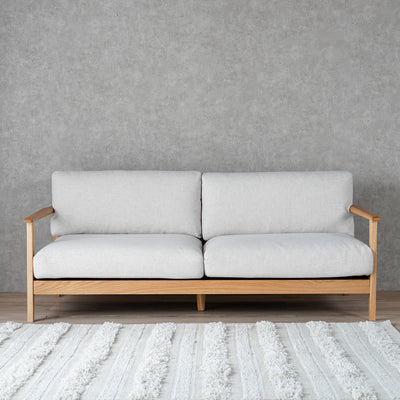 3人掛けソファ フェザー入り ファブリック / 07510058 開梱設置付き