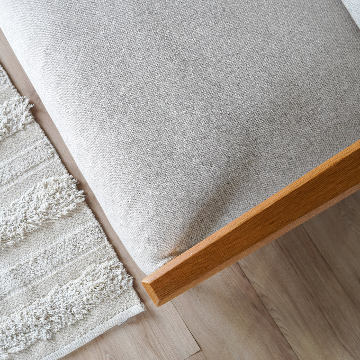 3人掛けソファ フェザー入り ファブリック / 07510058 開梱設置付き