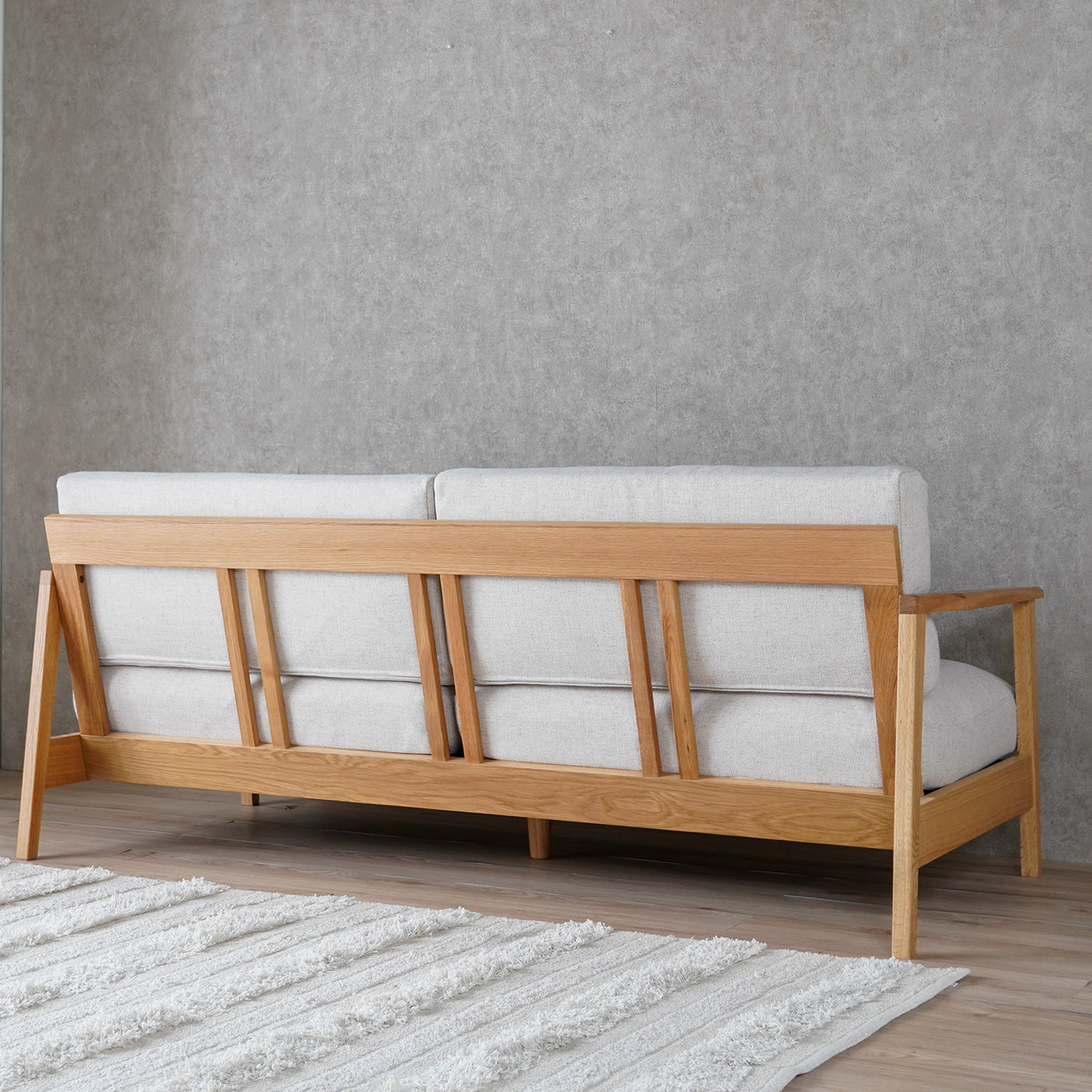 3人掛けソファ フェザー入り ファブリック / 07510058 開梱設置付き