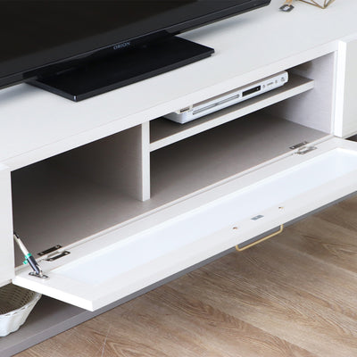 日本製 ホワイト テレビボード 幅180cm / 54683950