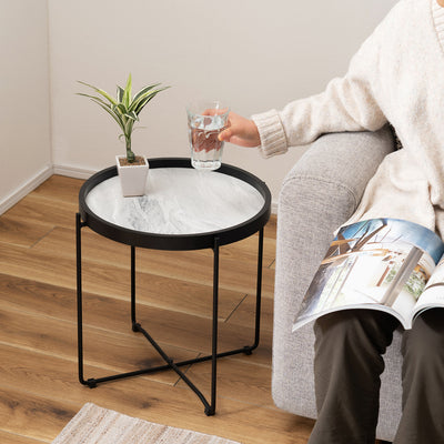 トレー型 サイドテーブル 幅42cm / CIR-502