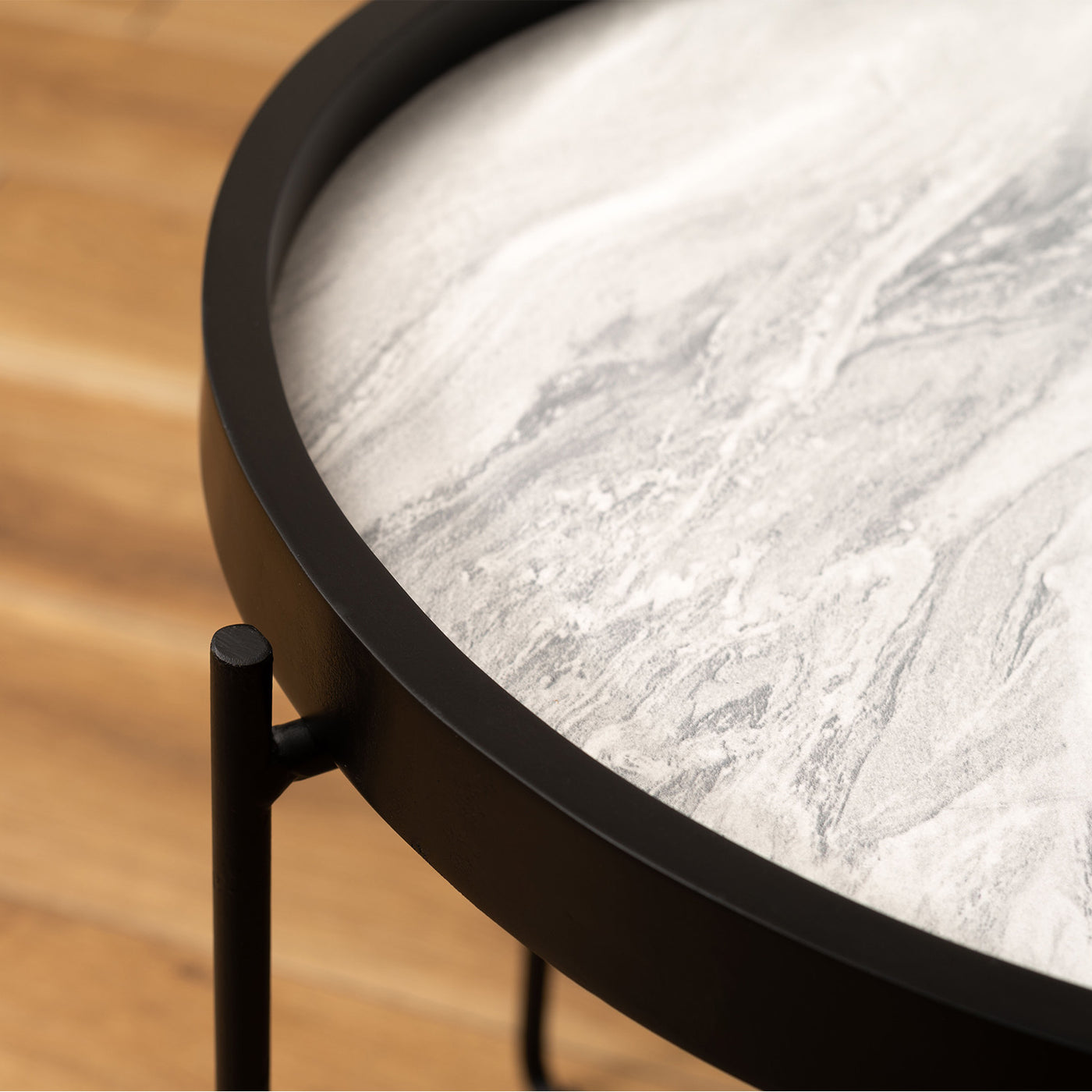 トレー型 サイドテーブル 幅42cm / CIR-502