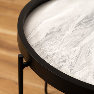 トレー型 サイドテーブル 幅42cm / CIR-502