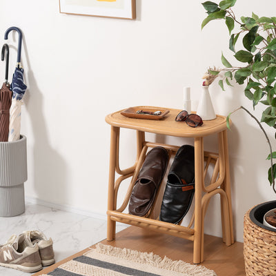 マガジンラック付き サイドテーブル 幅50cm / GUY-262NA