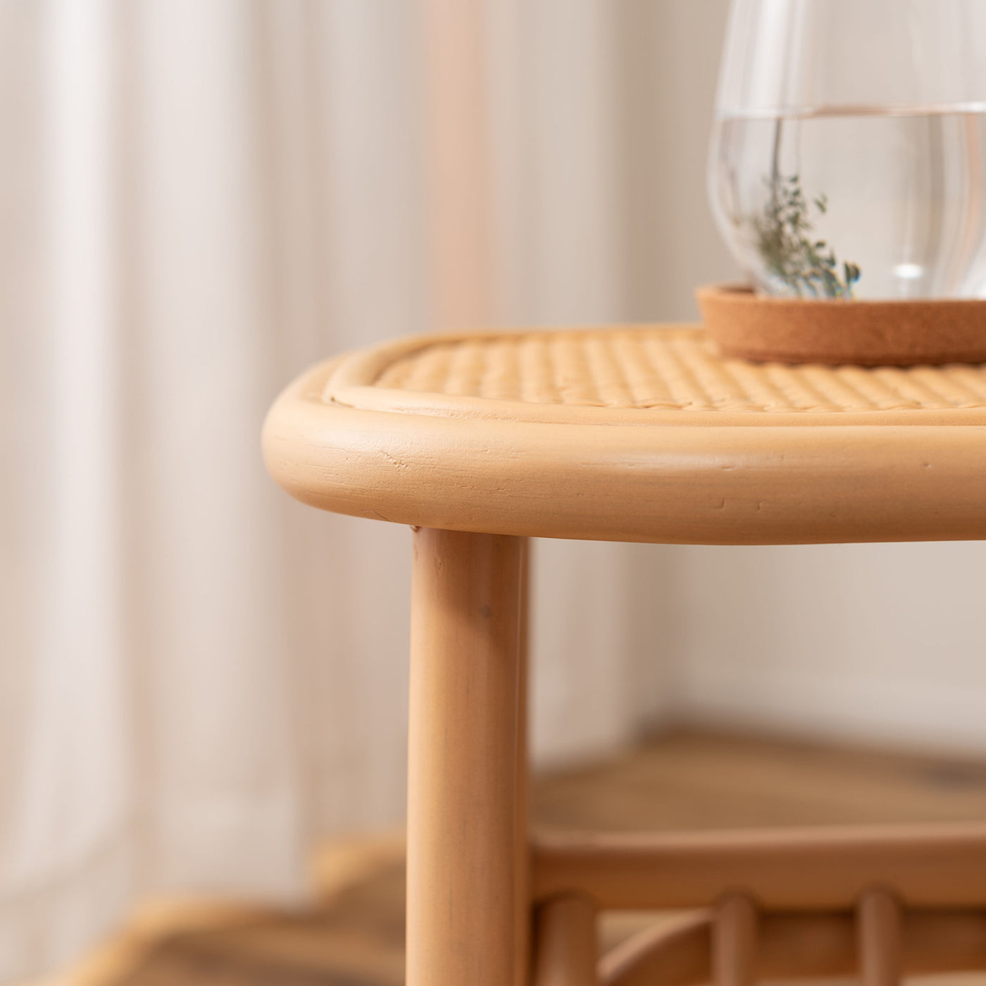 マガジンラック付き サイドテーブル 幅50cm / GUY-262NA