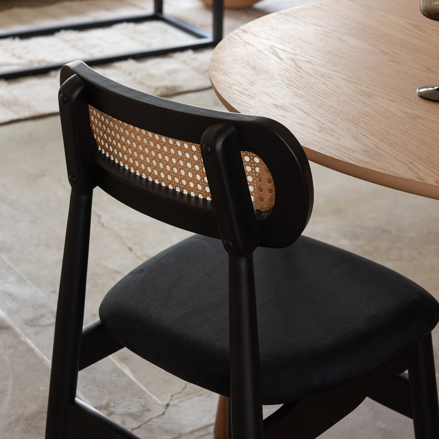 ダイニングチェア 木フレーム ファブリック / HOC-811