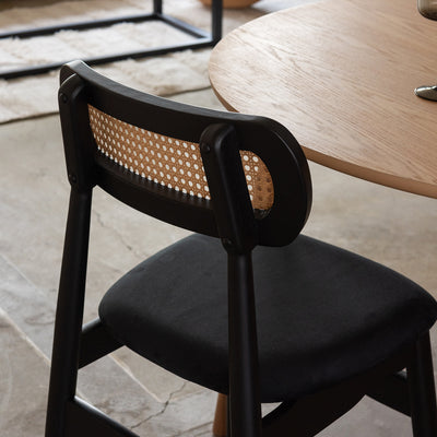 ダイニングチェア 木フレーム ファブリック / HOC-811