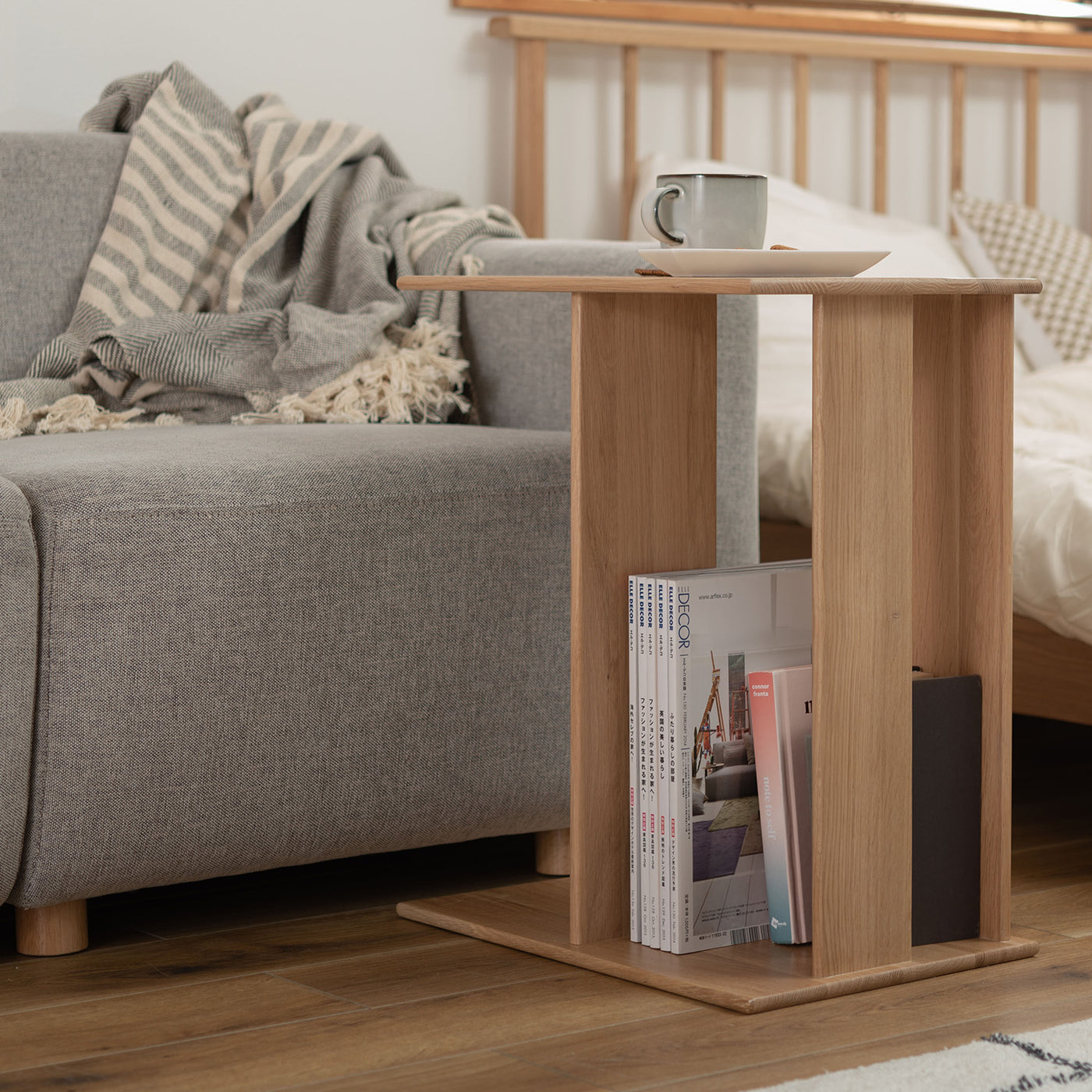 無垢材 サイドテーブル 幅32cm / MTK-301NA