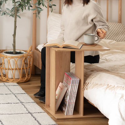 無垢材 サイドテーブル 幅32cm / MTK-301NA