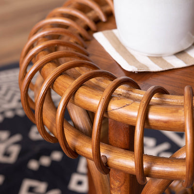 ラタン サイドテーブル 幅40cm / NRS-505