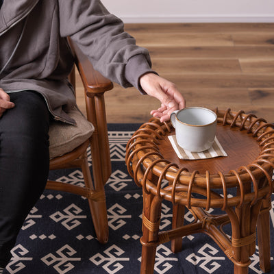 ラタン サイドテーブル 幅40cm / NRS-505