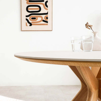 セラミク天板 ラウンド ダイニングテーブル ラウンドテーブル 幅100cm / 11170016