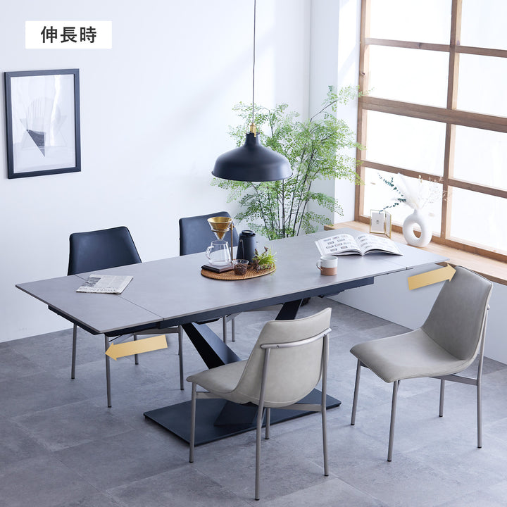 10月下旬頃入荷】両サイド伸長式 セラミック天板 ダイニングテーブル