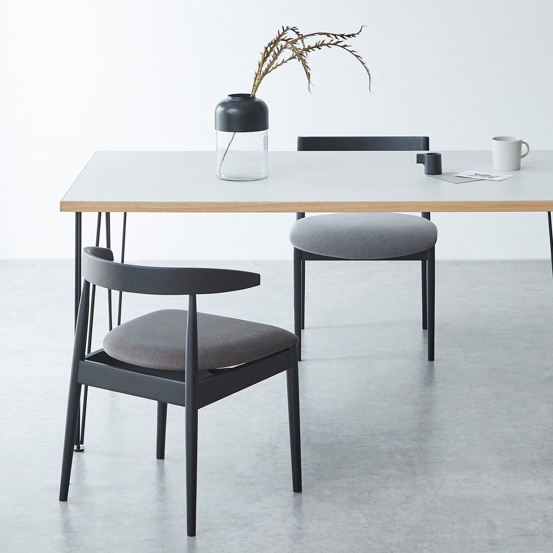 ダイニングチェア アームチェア / CH001 ファブリック座面