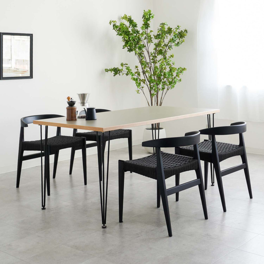 karf standard label アームチェア　ダイニングチェア　① RAMS Dining chair（Cランク生地）｜karf・Blackboard｜オリジナル家具