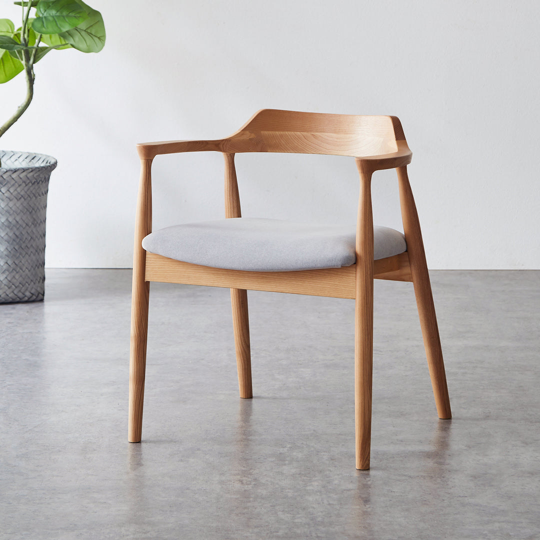ダイニングチェア アームチェア / CH002 ファブリック座面