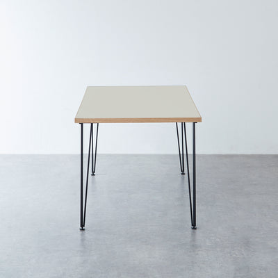メラミン天板 ダイニングテーブル 幅150cm / DT002 スチール脚