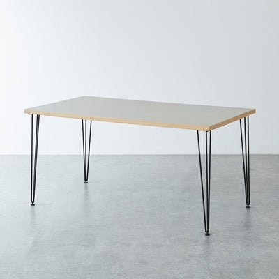 メラミン ダイニングテーブル 幅150cm / DT002 スチール脚