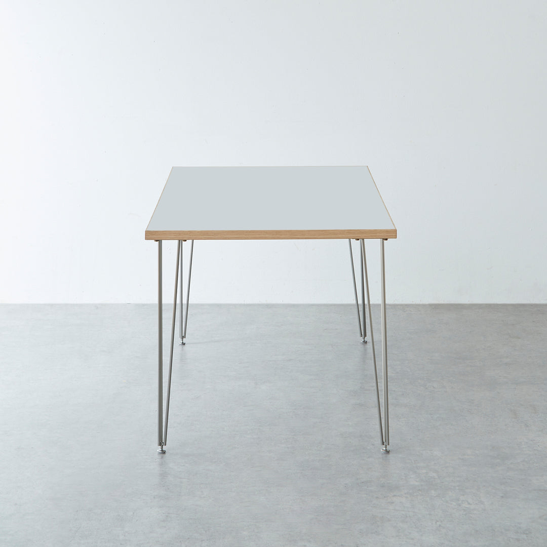 メラミン天板 ダイニングテーブル 幅150cm / DT002 ステンレス脚