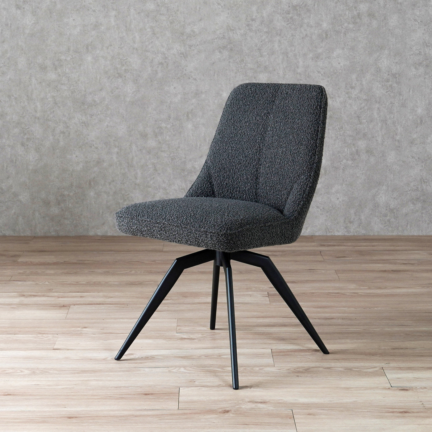 ダイニングチェア 回転チェア ブークレ ファブリック / PC-181