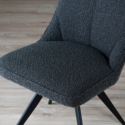 ダイニングチェア 回転チェア ブークレ ファブリック / PC-181