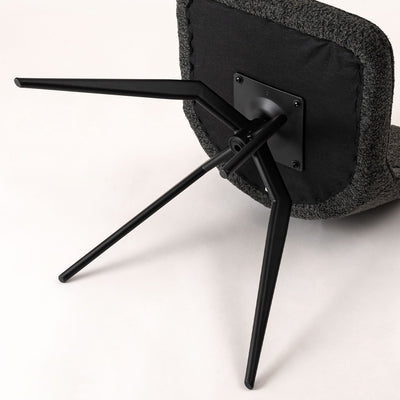 ダイニングチェア 回転チェア ブークレ ファブリック / PC-181