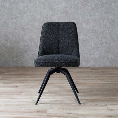 ダイニングチェア 回転チェア ブークレ ファブリック / PC-181