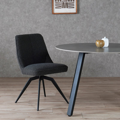 ダイニングチェア 回転チェア ブークレ ファブリック / PC-181