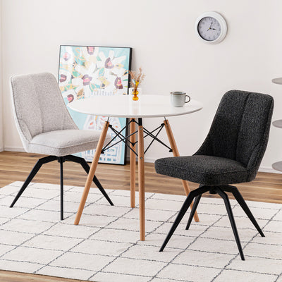 ダイニングチェア 回転チェア ブークレ ファブリック / PC-181