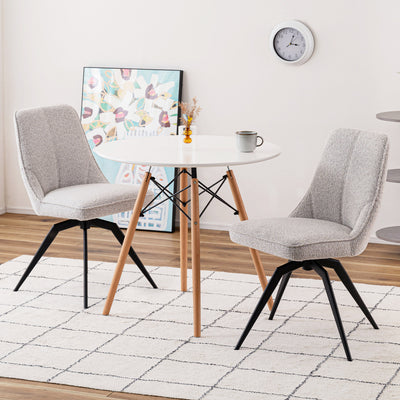 ダイニングチェア 回転チェア ブークレ ファブリック / PC-181