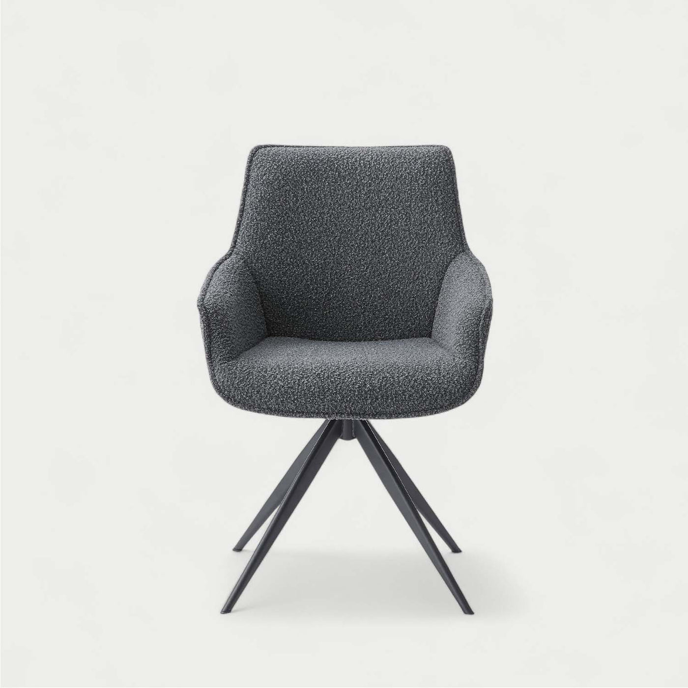 ダイニングチェア アーム 回転チェア ブークレ ファブリック / PC-182