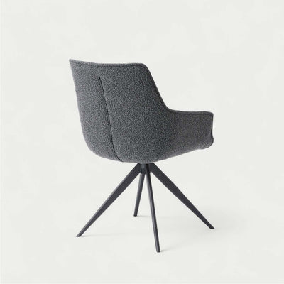 ダイニングチェア アーム 回転チェア ブークレ ファブリック / PC-182