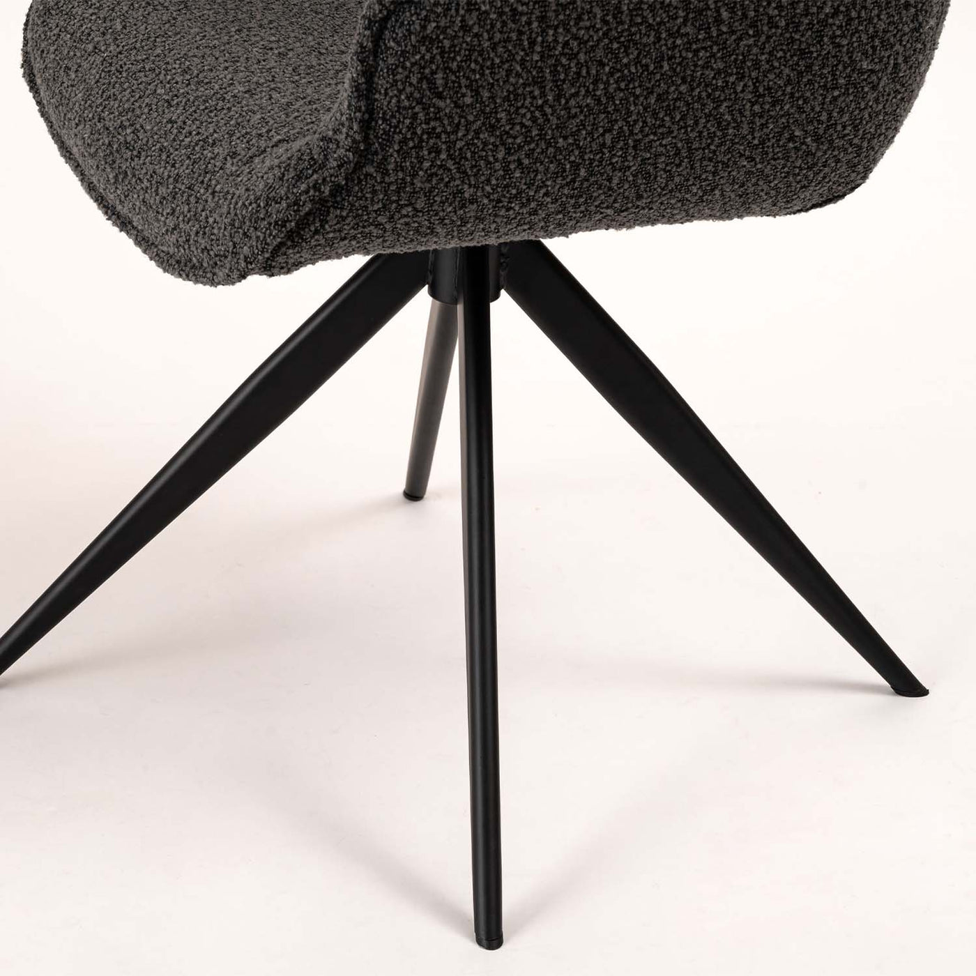 ダイニングチェア アーム 回転チェア ブークレ ファブリック / PC-182