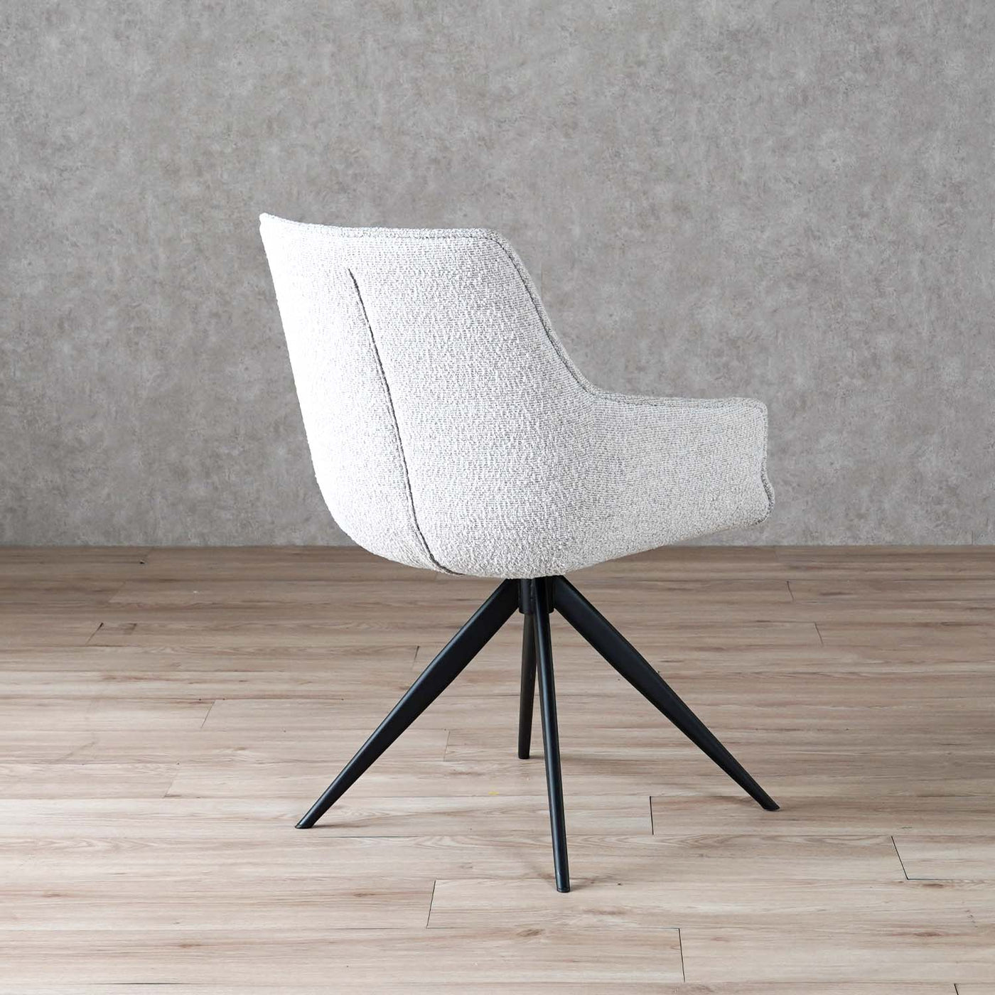 ダイニングチェア アーム 回転チェア ブークレ ファブリック / PC-182