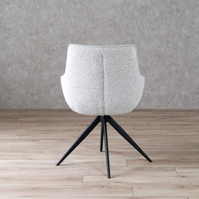 ダイニングチェア アーム 回転チェア ブークレ ファブリック / PC-182