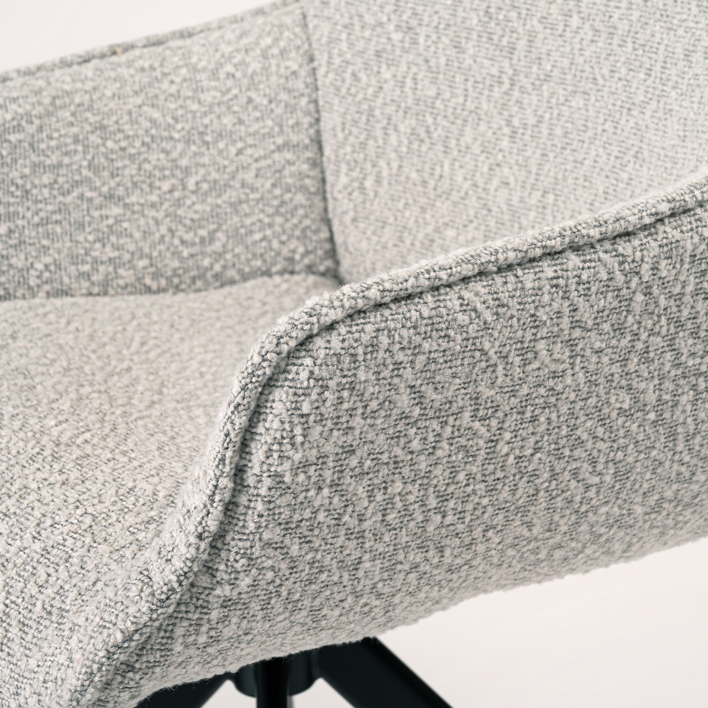 ダイニングチェア アーム 回転チェア ブークレ ファブリック / PC-182