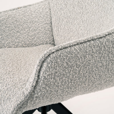 ダイニングチェア アーム 回転チェア ブークレ ファブリック / PC-182