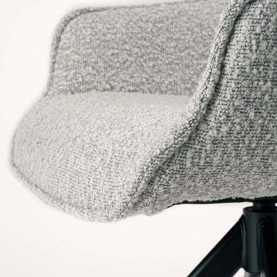 ダイニングチェア アーム 回転チェア ブークレ ファブリック / PC-182