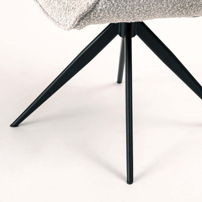 ダイニングチェア アーム 回転チェア ブークレ ファブリック / PC-182