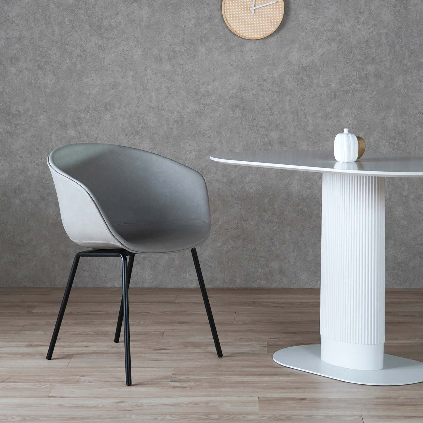 ダイニングチェア ラウンドチェア ソフトレザー PU / PC-989