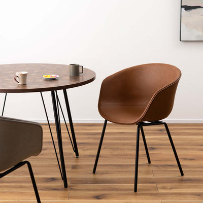 ダイニングチェア ラウンドチェア ソフトレザー PU / PC-989