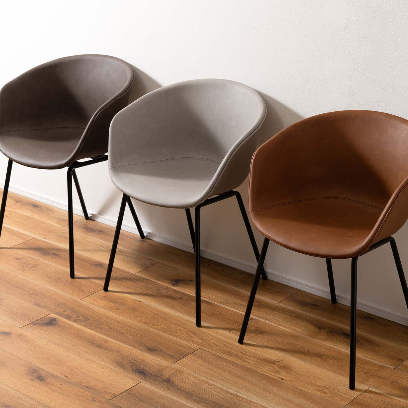 ダイニングチェア ラウンドチェア ソフトレザー PU / PC-989