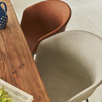 ダイニングチェア ラウンドチェア ソフトレザー PU / PC-989