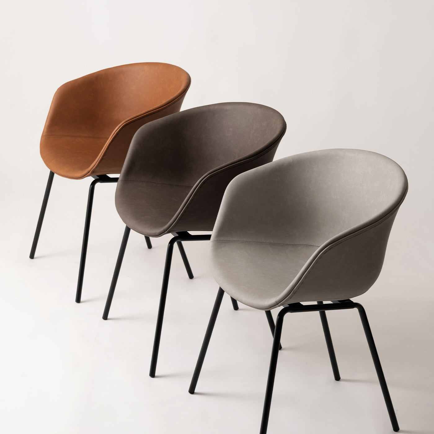 ダイニングチェア ラウンドチェア ソフトレザー PU / PC-989