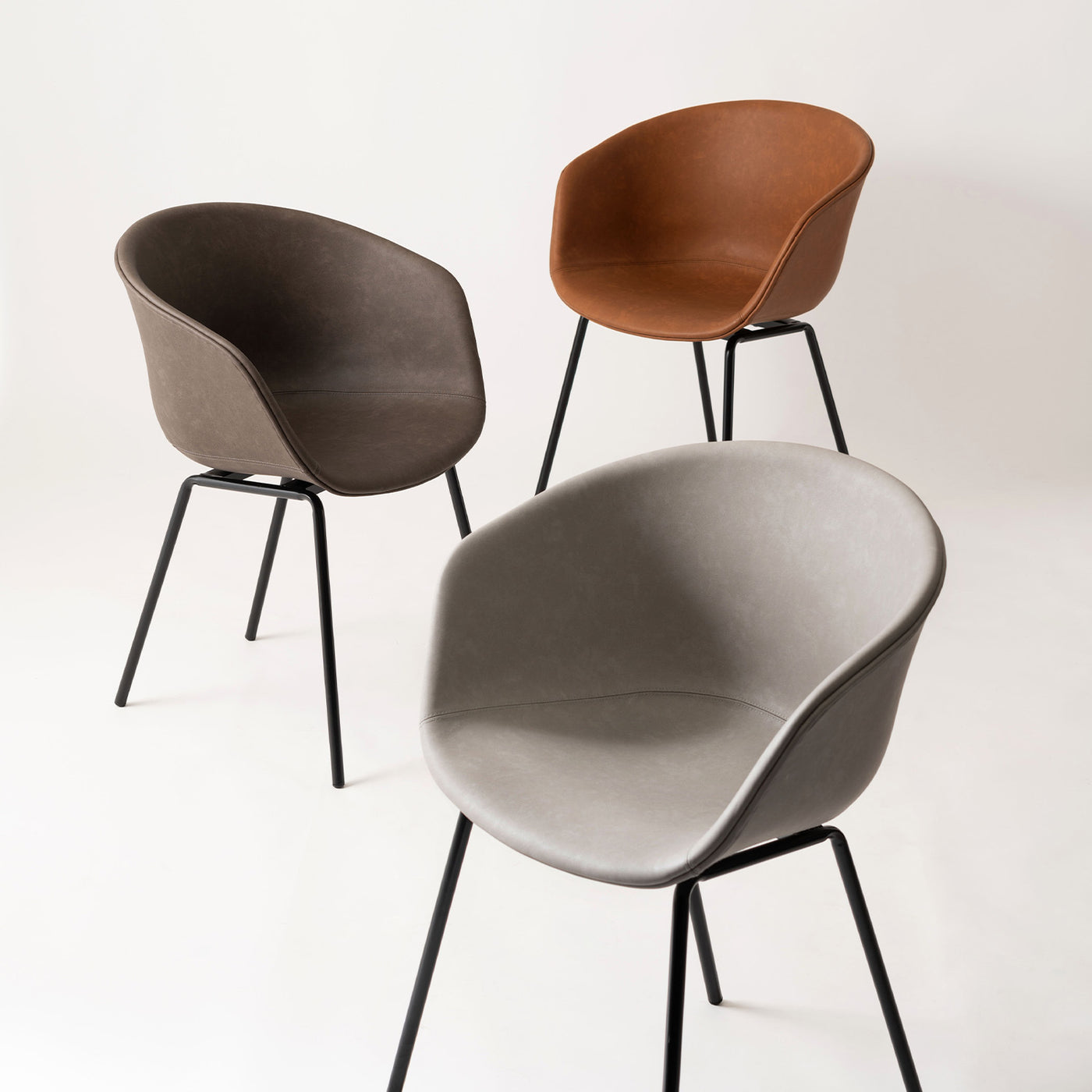 ダイニングチェア ラウンドチェア ソフトレザー PU / PC-989